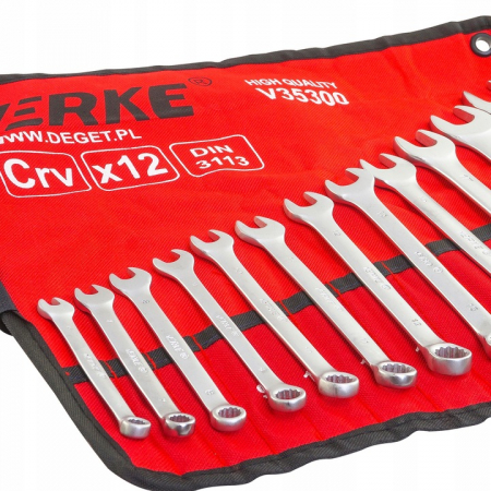 Set 12 chei fixe combinate 6-22mm 12bucati piese Chrome-Vanadium Cr-V (V35300) [5]