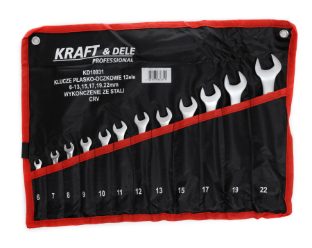 Chei fara clichet - Set 12 chei fixe combinate 6-22mm 12bucati piese Cr-V (KD10931)