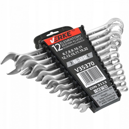 Set 12 chei fixe combinate 6-22mm 12bucati piese Cr-V (V35370) [2]