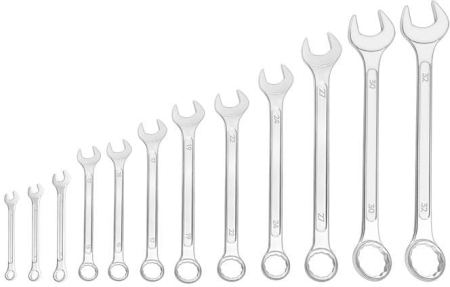 Produse noi (necategorizate) - Set 12 chei fixe combinate 6-32mm 12bucati piese Cr-V  (KD10926)