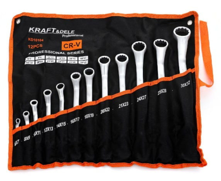Set 12 chei inelare cu cot 6-32mm 12bucati piese Chrome-Vanadium Cr-V (KD10104) [5]