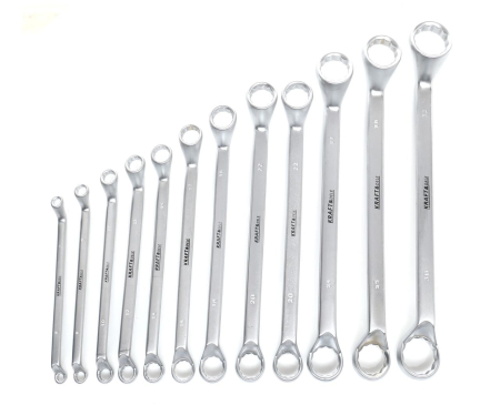 Chei fara clichet - Set 12 chei inelare cu cot 6-32mm 12bucati piese Chrome-Vanadium Cr-V (KD10942)
