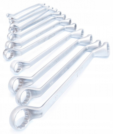 Set 12 chei inelare cu cot 6-32mm 12bucati piese Chrome-Vanadium Cr-V (M58116) [1]