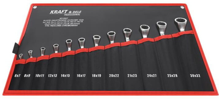 Set 12 chei inelare cu cot 6-32mm Cr-V (KD10927) [1]