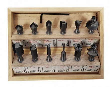 Set 12 freze lemn prindere 8mm (S10326) [3]