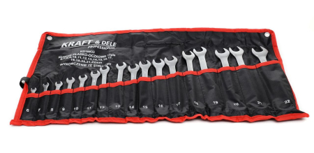 Set 17 chei fixe combinate 6-22mm 17bucati piese Chrome-Vanadium Cr-V (KD10933) [1]