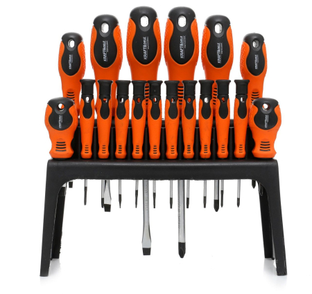 Set 18 surubelnite, plate, cruce, torx cu suport (KD10914) [5]