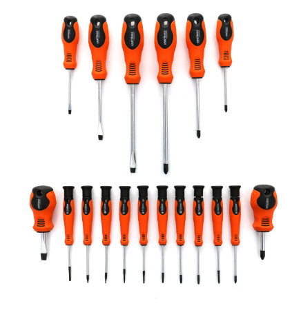 Set 18 surubelnite, plate, cruce, torx cu suport (KD10914) [3]