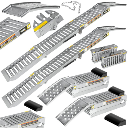 Scule Atelier Auto - Set 2 rampe rampi auto de acces pliabile din otel 500-1600kg per set mobile 3070 (ECRN3070)