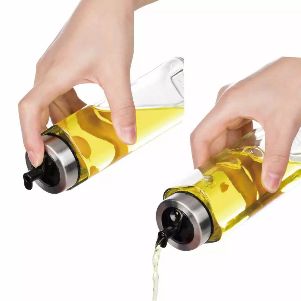 Set 2 recipiente pentru ulei si otet din otel si sticla (KH-1645) [5]