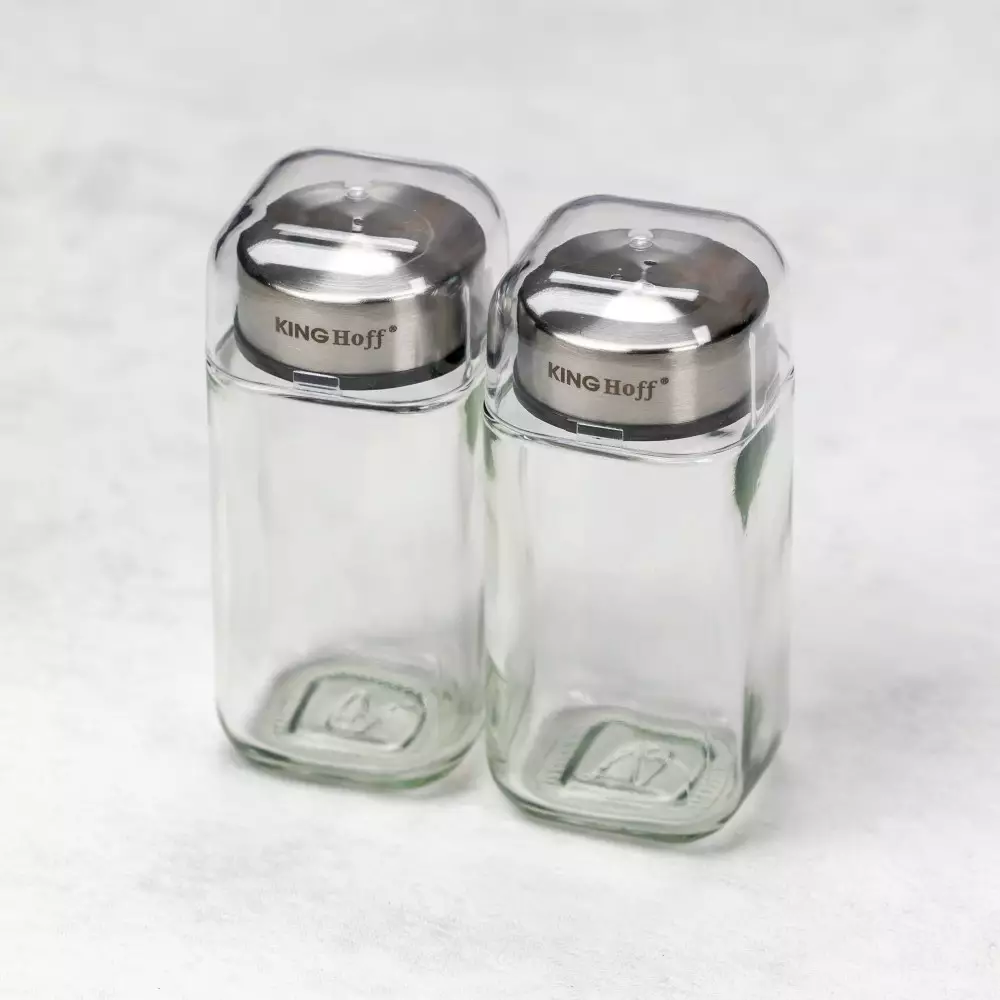 Set 2 recipiente solnita si pipernita din otel si sticla (KH-1643) [3]