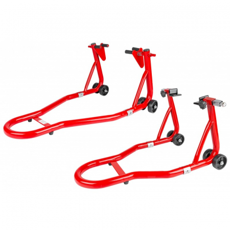 Set 2 stand cric suporti motocicleta roata fata spate (1803) [0]