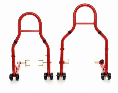 Set 2 stand cric suporti motocicleta roata fata spate (KD341) [1]
