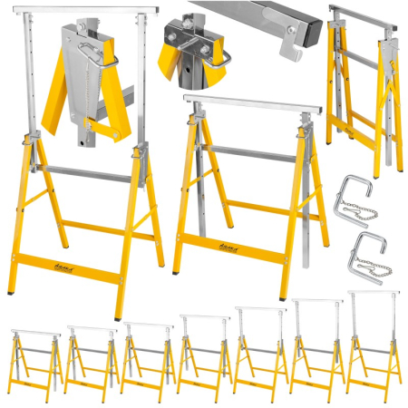 Altele - Set 2 suporti atelier reglabil 80-130cm capra stand suport de lucru (3026)