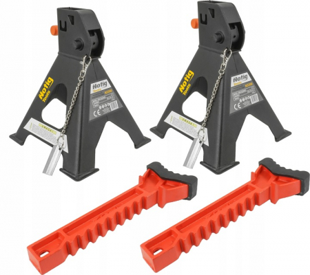 Set 2 suporti sustinere material protectie 2 sigurante tip capra 3 Tone auto, reglaj dinti 295-430mm (N3300) [4]