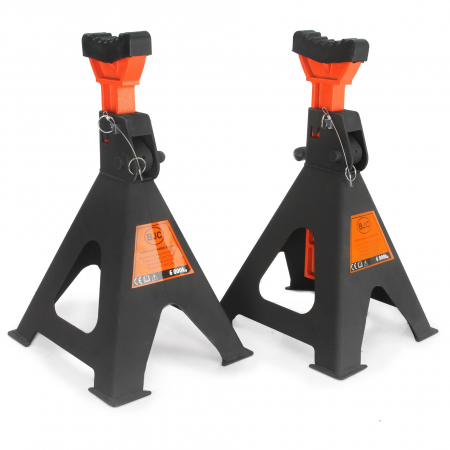 Set 2 suporti sustinere material protectie 2 sigurante tip capra 6 Tone auto, reglaj dinti 390-600mm (M80101) [4]