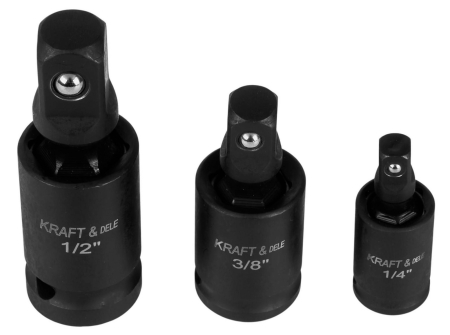 Produse noi (necategorizate) - Set 3 articulatii impact prelungitoare cardanice cu bila 12 14 38 (KD10530)