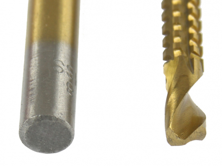 Set 3 burghie freza conica metal in trepte 4-30mm + 3 burghie frezare (M22295) [3]