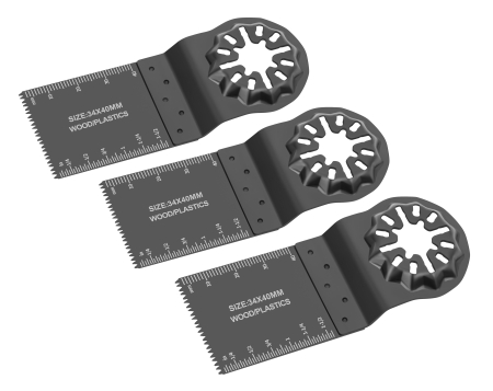 Altele - Set 3 lame pentru unealta multifunctionala pentru taiere lemn si plastic (KD11859)