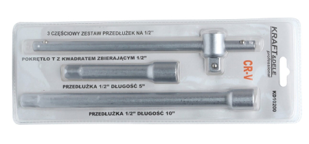 Set 3 piese, kit extensii prelungitor chei 1/2" (KD10200) [1]