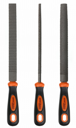 Set 3 pile pentru lemn raspile cu maner ergonomic slefuire razuire 200mm (KD10892) [2]