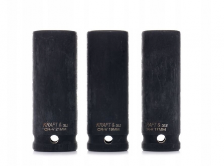 Set 3 tubulare lungi impact jante aliaj 17 19 21mm 1/2" (KD11750) [5]