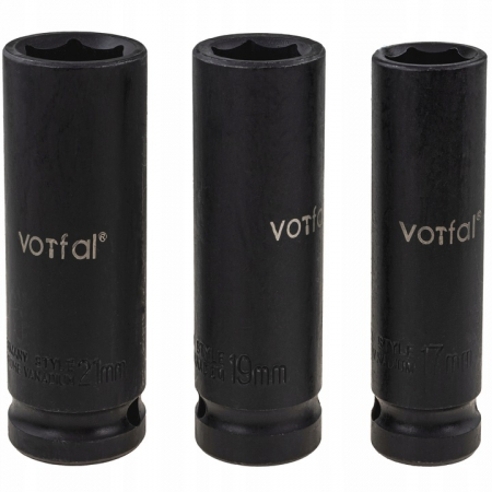 Set 3 tubulare lungi impact jante aliaj 17 19 21mm 1/2" (VRF08048) [1]