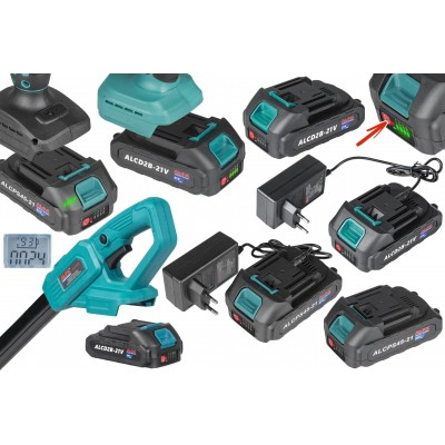 Set 3in1 drujba 8 inchi, foarfeca de gradina cu acumulator 21V si prelungitor telescopic 250 cm (ALCPS45-21+ALCD2B-21V) [6]