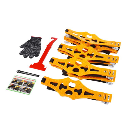 Altele - Set 4 benzi antiderapante auto dimensiune universala silicon x metal 93cm (KD5930)