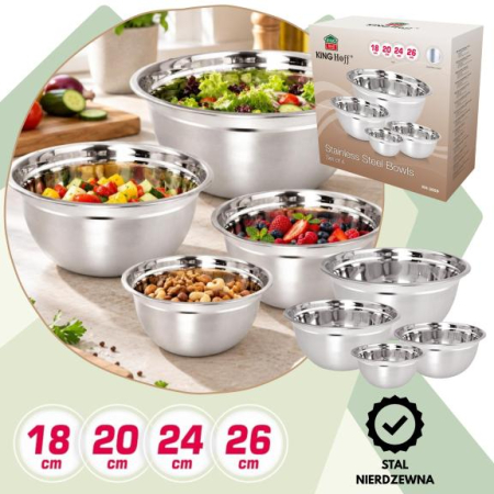 Set 4 boluri de bucatarie din inox 18 20 24 si 26 cm (KH-2059) [5]
