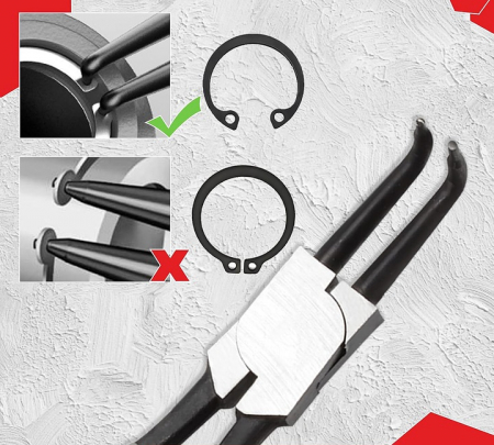 Set 4 clesti sigurante Seeger profesionale 320mm (V87050) [3]