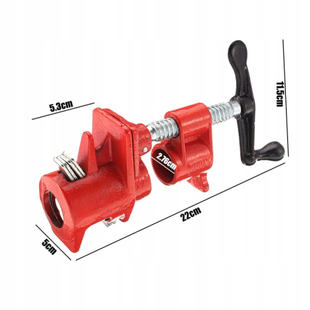 Set 4 menghine cleme tamplarie prelucrare lemn teava tub 3/4 [5]