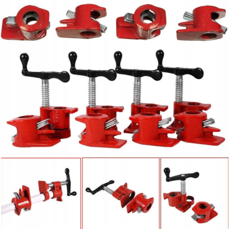 Altele - Set 4 menghine cleme tamplarie prelucrare lemn teava tub 3/4