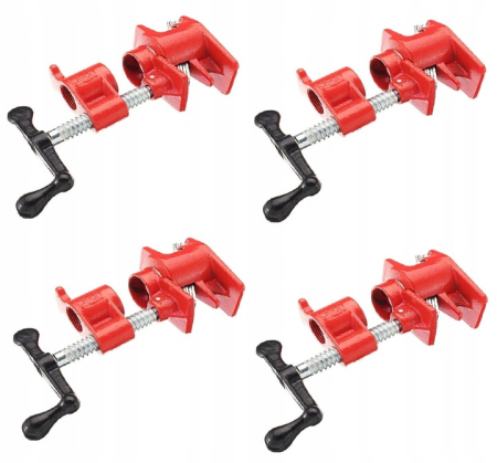 Altele - Set 4 menghine cleme tamplarie prelucrare lemn teava tub 3/4