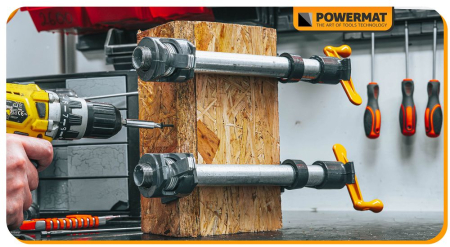 Set 4 menghine cleme tamplarie prelucrare lemn teava tub 34 PM1389 (PM-SSR-50TN) [15]