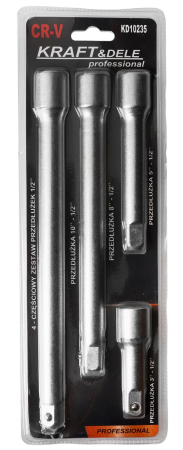 Set 4 piese, kit extensii prelungitor chei 1/2" (KD10235) [11]
