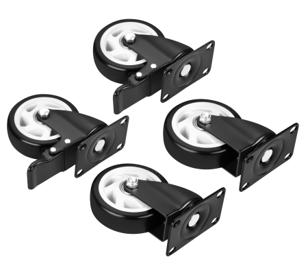 Set 4 roti pivotante 100 mm cu frana si capacitate de 500 kg (KD3624) [1]