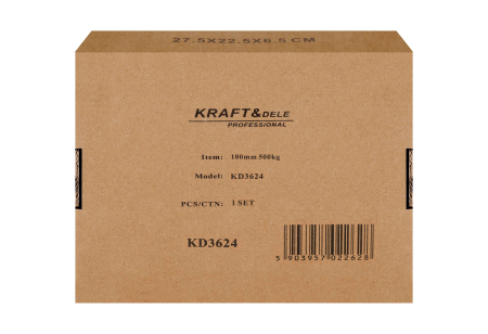 Set 4 roti pivotante 100 mm cu frana si capacitate de 500 kg (KD3624) [12]