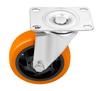 Set 4 roti pivotante 100 mm cu frana si capacitate totala 460 kg  (KD3629) [7]