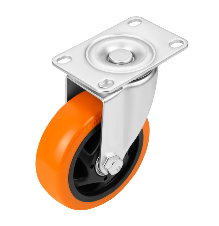 Set 4 roti pivotante 100 mm cu frana si capacitate totala 460 kg  (KD3629) [6]