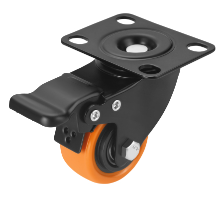 Set 4 roti pivotante 50 mm cu frana si capacitate de 250 kg (KD3622) [2]