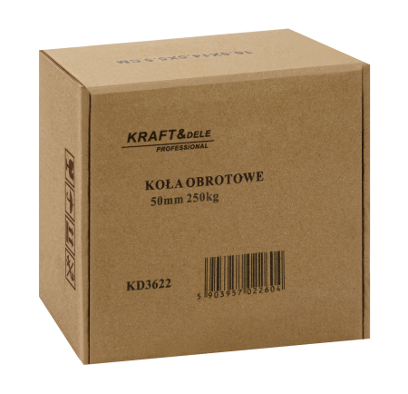 Set 4 roti pivotante 50 mm cu frana si capacitate de 250 kg (KD3622) [12]