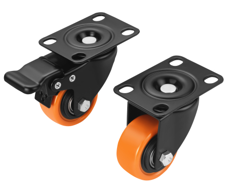 Set 4 roti pivotante 50 mm cu frana si capacitate de 250 kg (KD3622) [8]