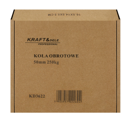Set 4 roti pivotante 50 mm cu frana si capacitate de 250 kg (KD3622) [10]