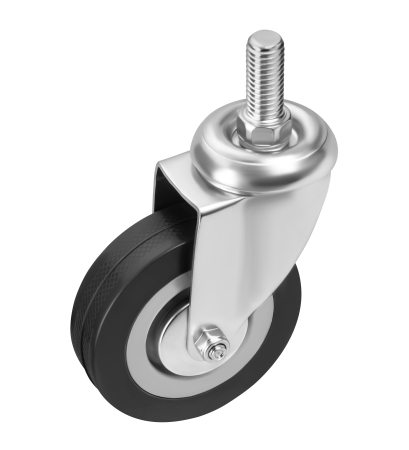 Set 4 roti pivotante 75 mm cu frana si capacitate de 200 kg (KD3625) [8]