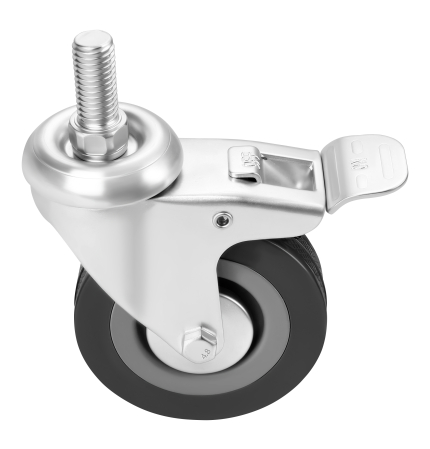 Set 4 roti pivotante 75 mm cu frana si capacitate de 200 kg (KD3625) [6]
