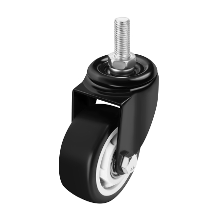 Set 4 roti pivotante 75 mm cu frana si capacitate totala 460 kg (KD3640) [4]