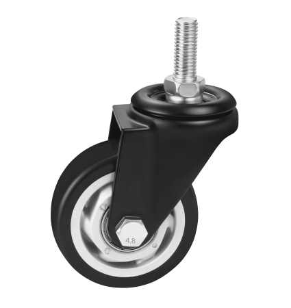 Set 4 roti pivotante 75 mm cu frana si capacitate totala 460 kg (KD3640) [5]