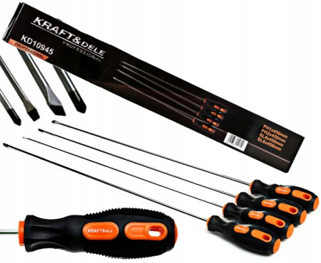 Surubelnite - Set 4 surubelnite extra lungi 450mm (KD10945)