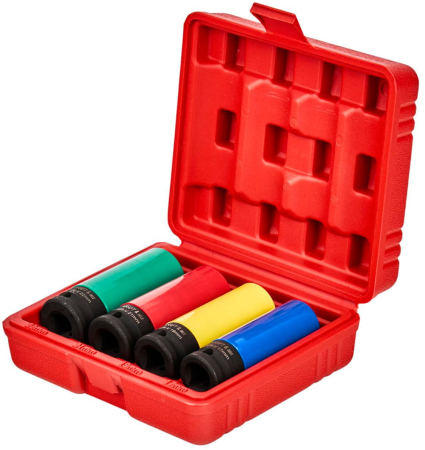 Set 4 tubulare lungi impact jante aliaj cu protectie cauciuc 17-22mm (KD11751) [3]